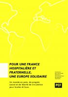 Manifeste - Pour une France hospitalière et fraternelle, une Europe solidaire