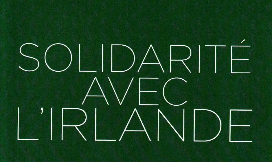 Solidarité avec l'Irlande